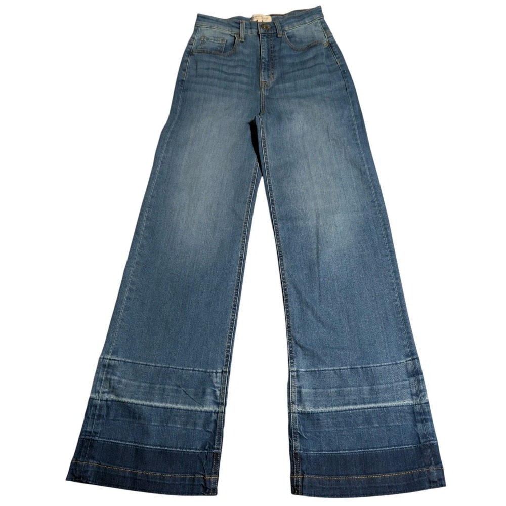 Current Elliott The Navigator Jeans Womens 27 Doheny Wide Leg High Rise Flare